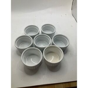 Cordon‎ Bleu White Ramekins Set of 8 Oven Safe Baking Dishes Souffle Dishes